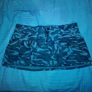 Camoflauge mini skirt